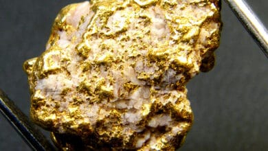 أنواع حجر الذهب الخام